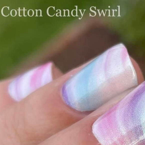 *Retired* Color Street: Cotton Candy Swirl | Pastel Pink Blue Duochrome Spring - Picture 10 of 14